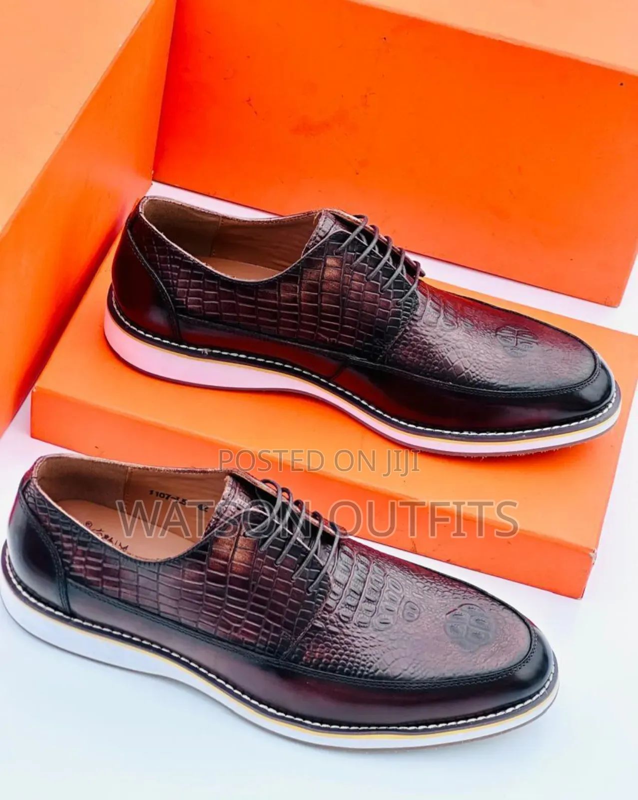 Men's Leather Mocca or Shoes Anax Brand Materials Classic