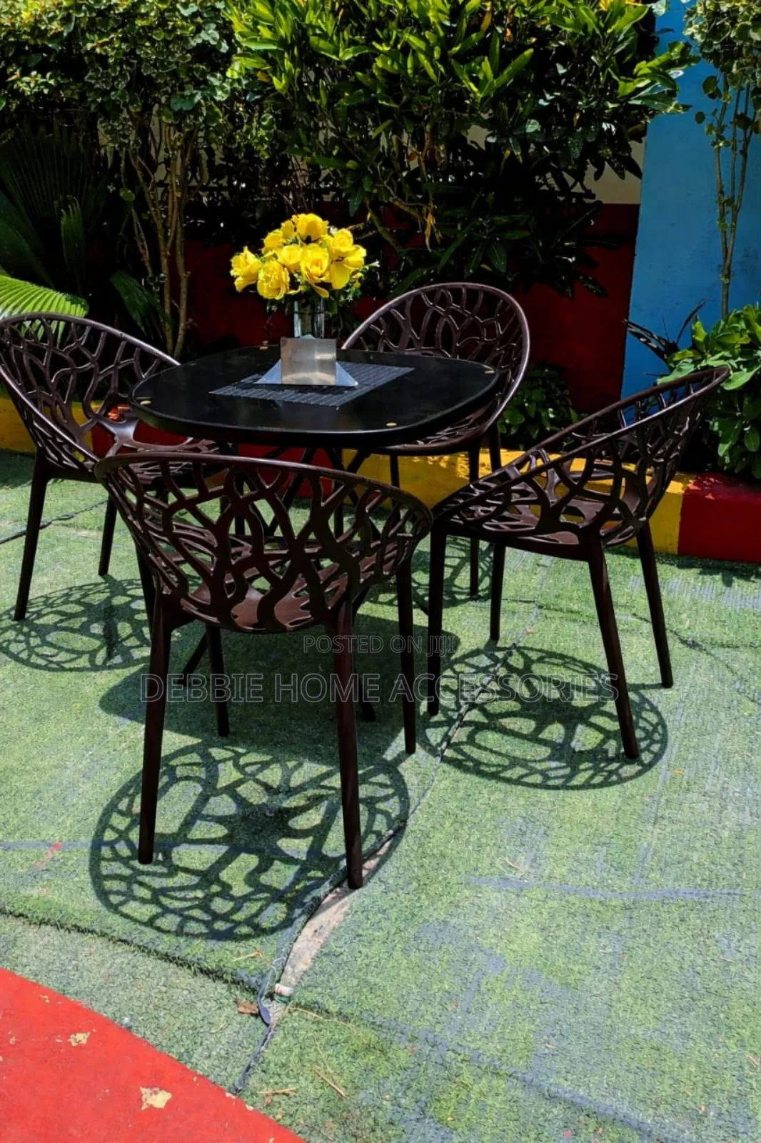 Set of "Crystal" Style Chairs -4 +1 Table