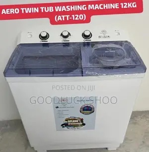 Aero Semi Automatic Twin Tub Washing Machine 12kg (Att-120)