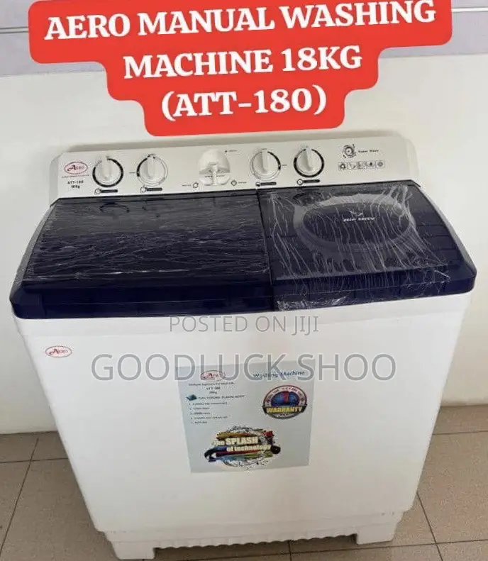 Aero Semi Automatic Twin Tub Washing Machine 18kg (Att-180)