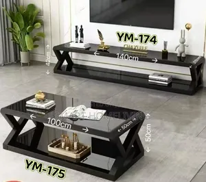 2in1 Coffee Table and Showcase Set
