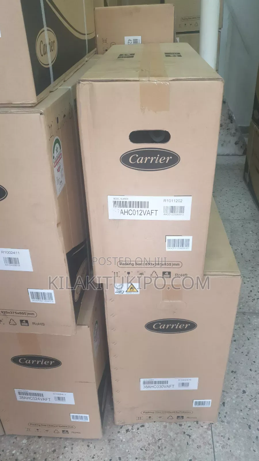 Made in Thailand 1200btu Carrier QHG Midwall Split Unit Airconditioner