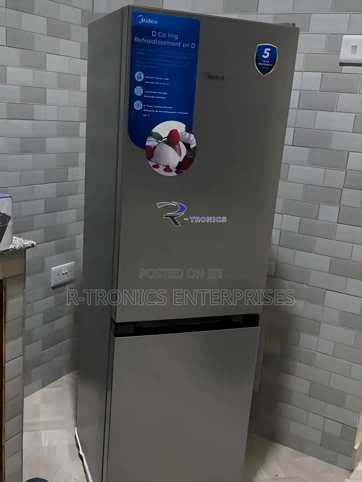 Midea 175l Combi Fridge Double-Door Refrigerator