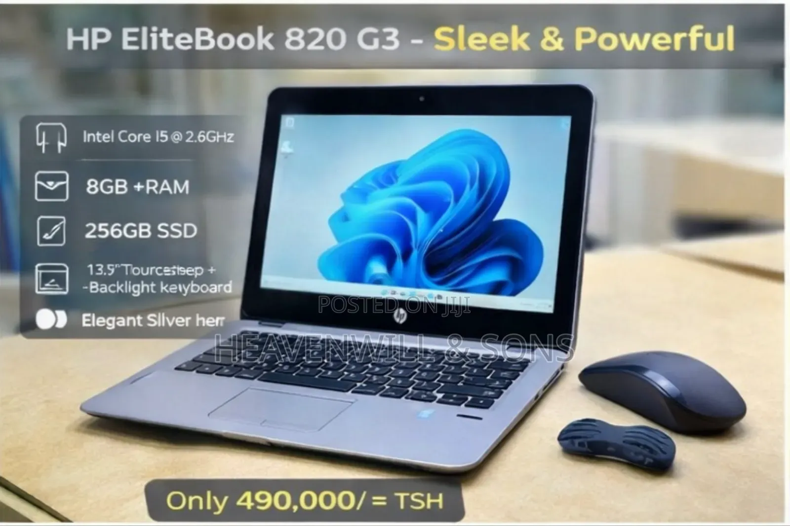 Laptop HP EliteBook 820 G3 8GB Intel Core i5 SSD 256GB