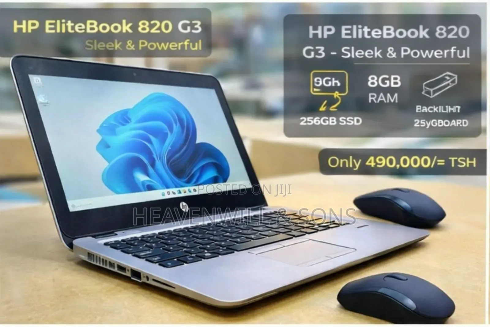 Laptop HP EliteBook 820 G3 8GB Intel Core i5 SSD 256GB