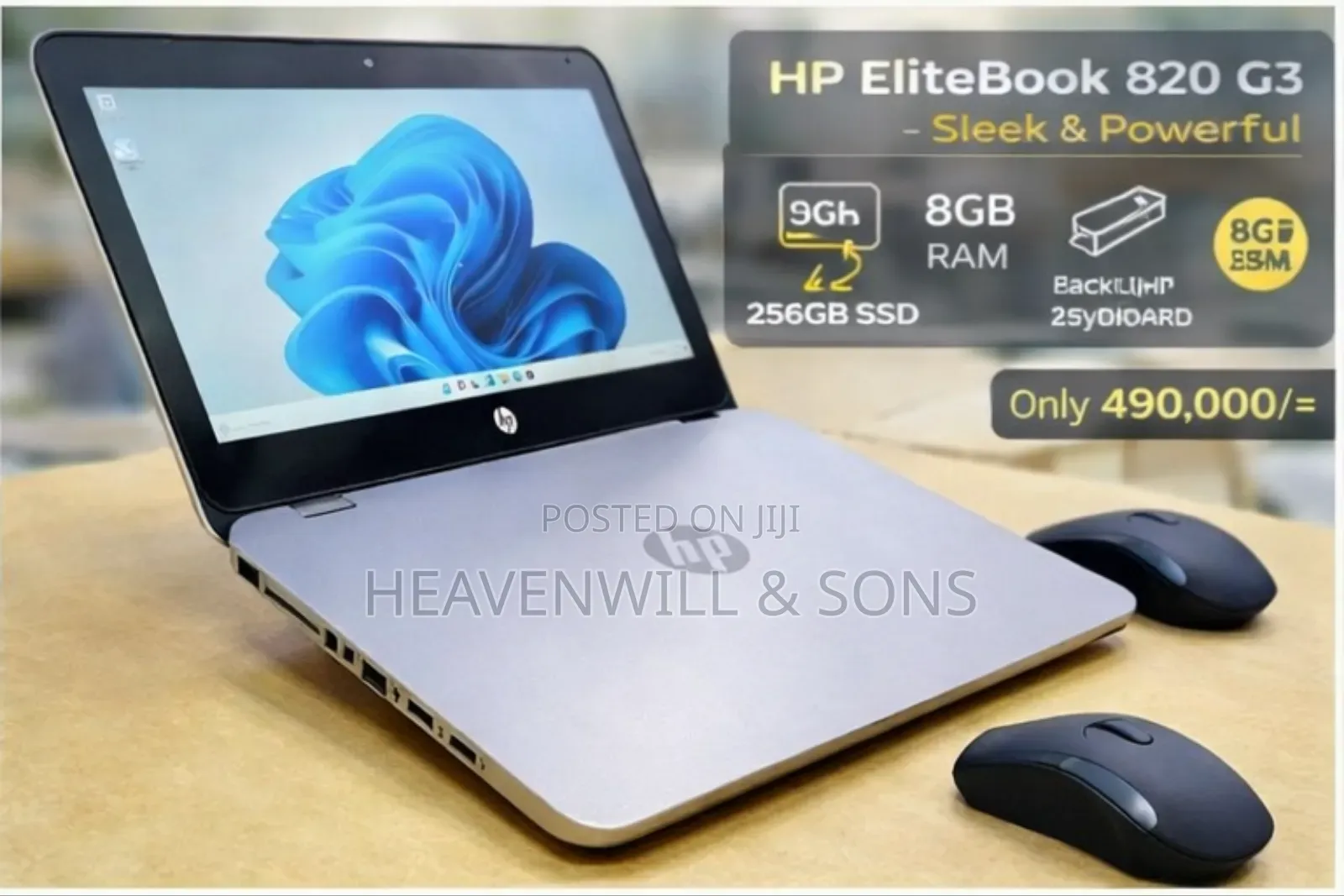 Laptop HP EliteBook 820 G3 8GB Intel Core i5 SSD 256GB