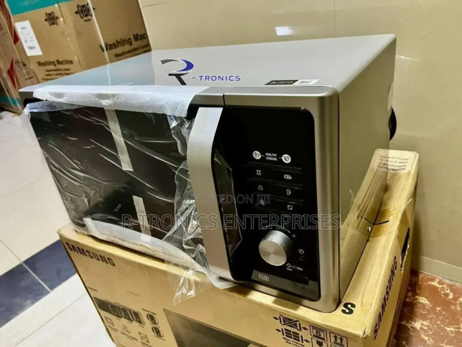Samsung (Ms23f301tas) 23-Litre, 800w Silver Solo Digital Microwave