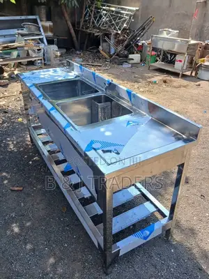 Sus304 Stainless Steel Commercial Double Sink