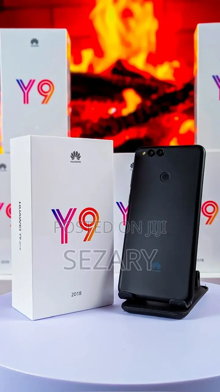 New Huawei Y9 2018 128 GB Black