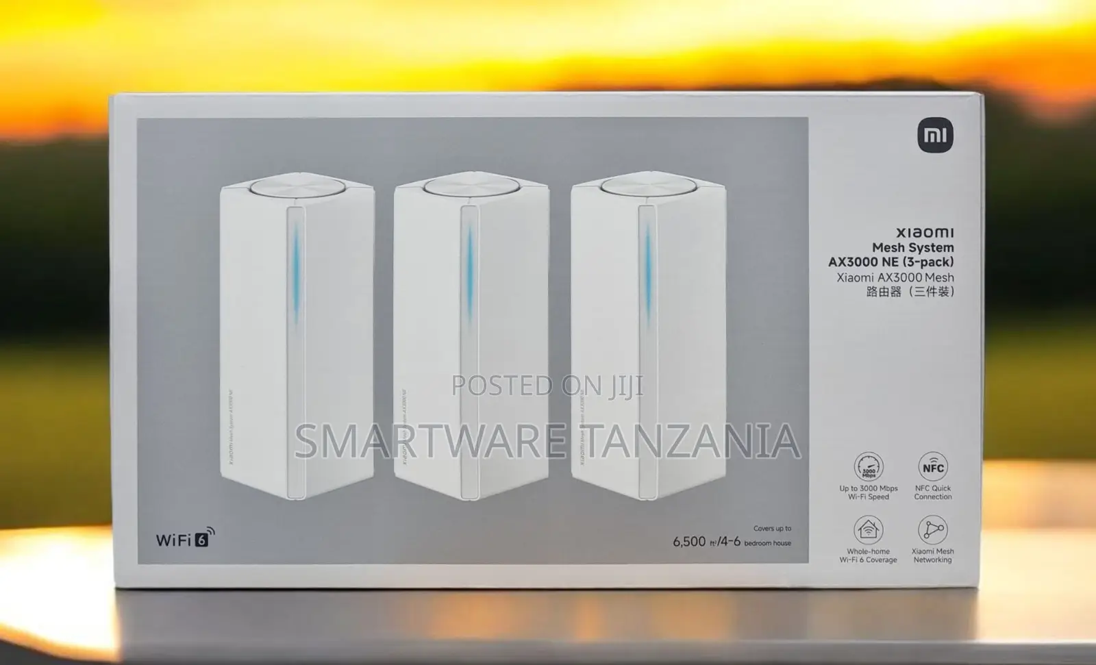 Xiaomi Ax3000 Ne Wi-Fi 6 Mesh System 3-Pack 6500 Sq Ft