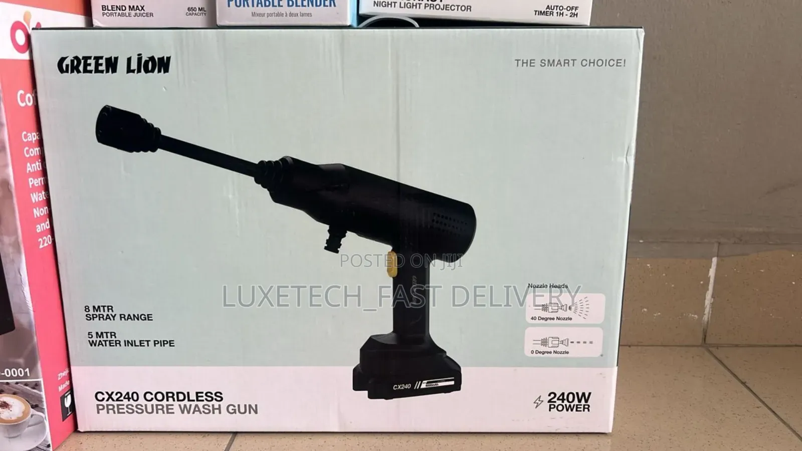 Green Lion Cx240 Cordless Pressure Wash Gun (Battery-Powered)