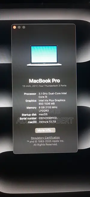 Laptop Apple MacBook Pro 2017 8GB Intel Core i5 HDD+SSD 128GB