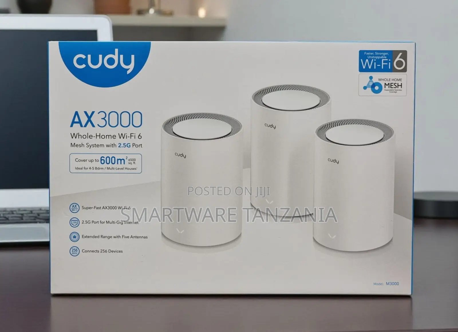 Cudy M3000 Ax3000 Whole-Home Wi-Fi 6 Mesh System 3-Pack