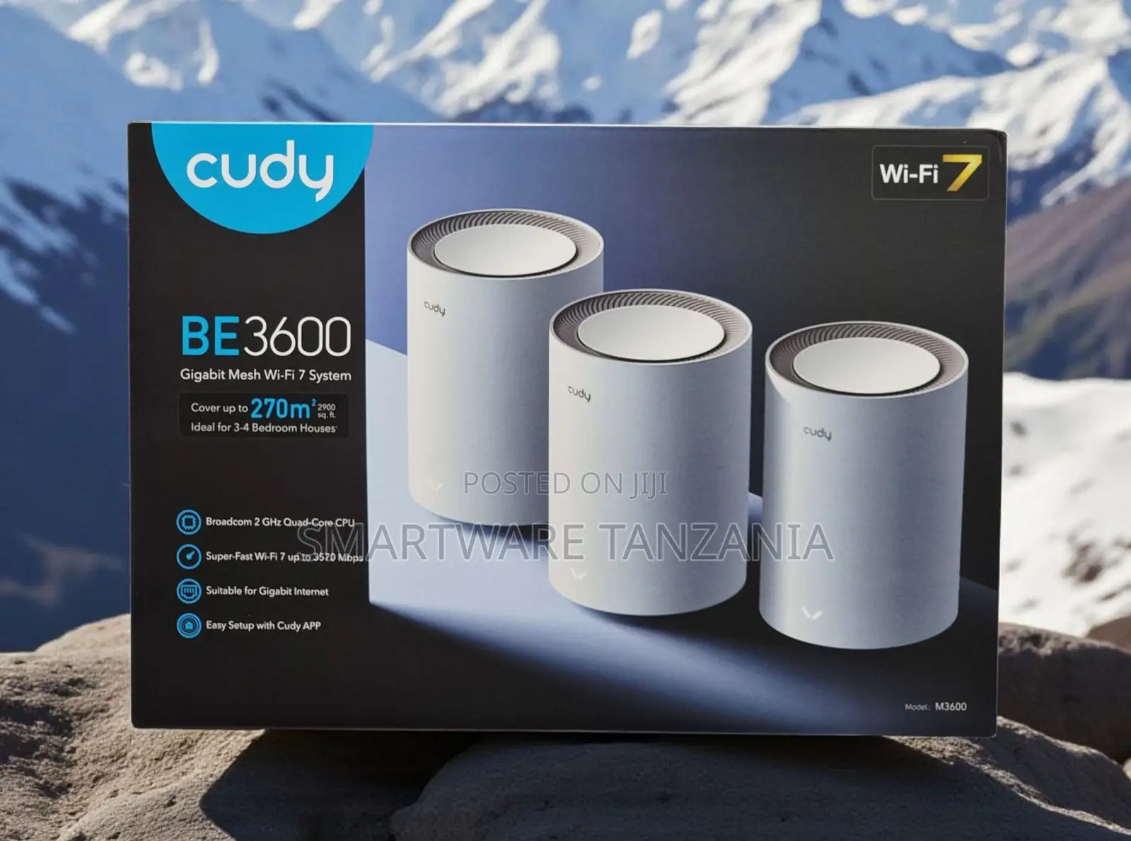 Cudy M3600 Be3600 Gigabit Mesh Wi-Fi 7 System 3-Pack