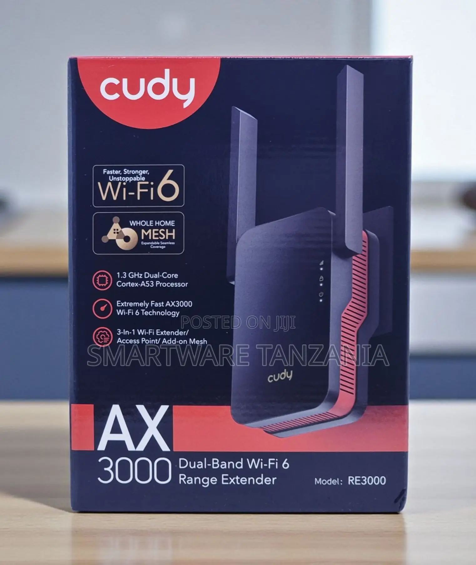 Cudy Re3000 Ax3000 Dual-Band Wi-Fi 6 Range Extender