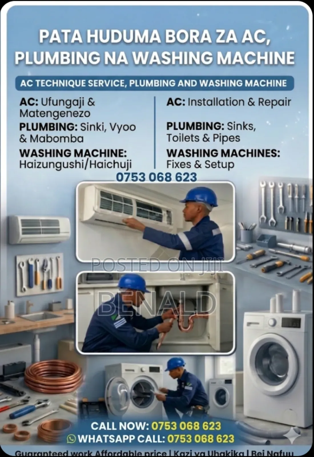 Ac Installation, Plumbing Washingmachine Repair