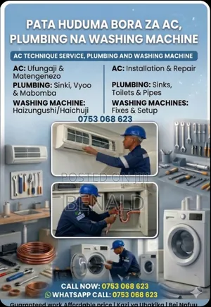 Ac Installation, Plumbing Washingmachine Repair