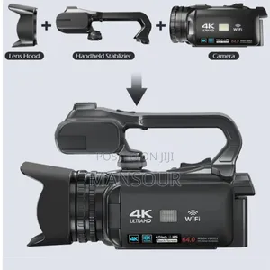 Video Camera Professional Recording Wifi 18× Zoom Hd Touch Screen