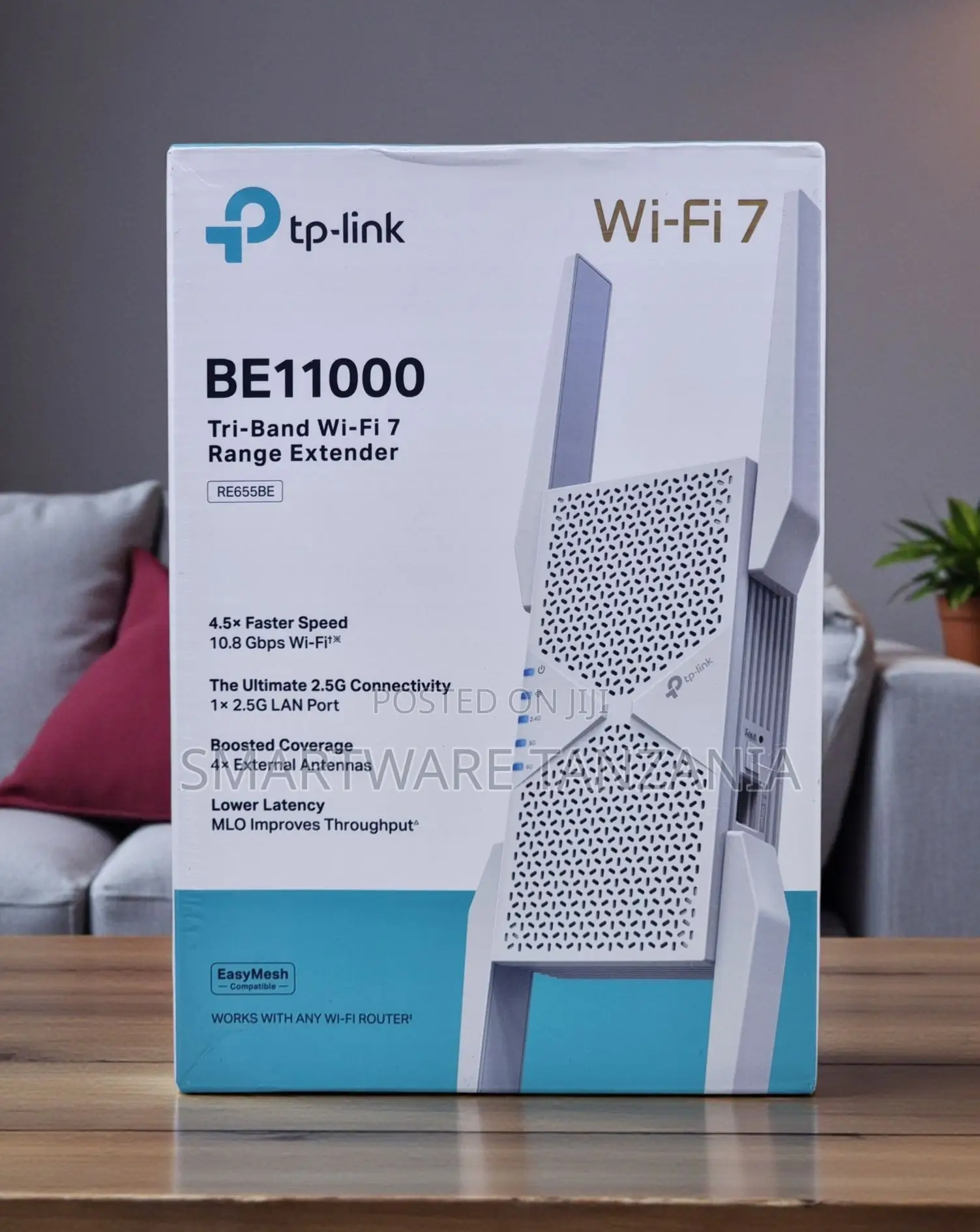 Tp-Link Re655be Be11000 Tri-Band Wi-Fi 7 Range Extender