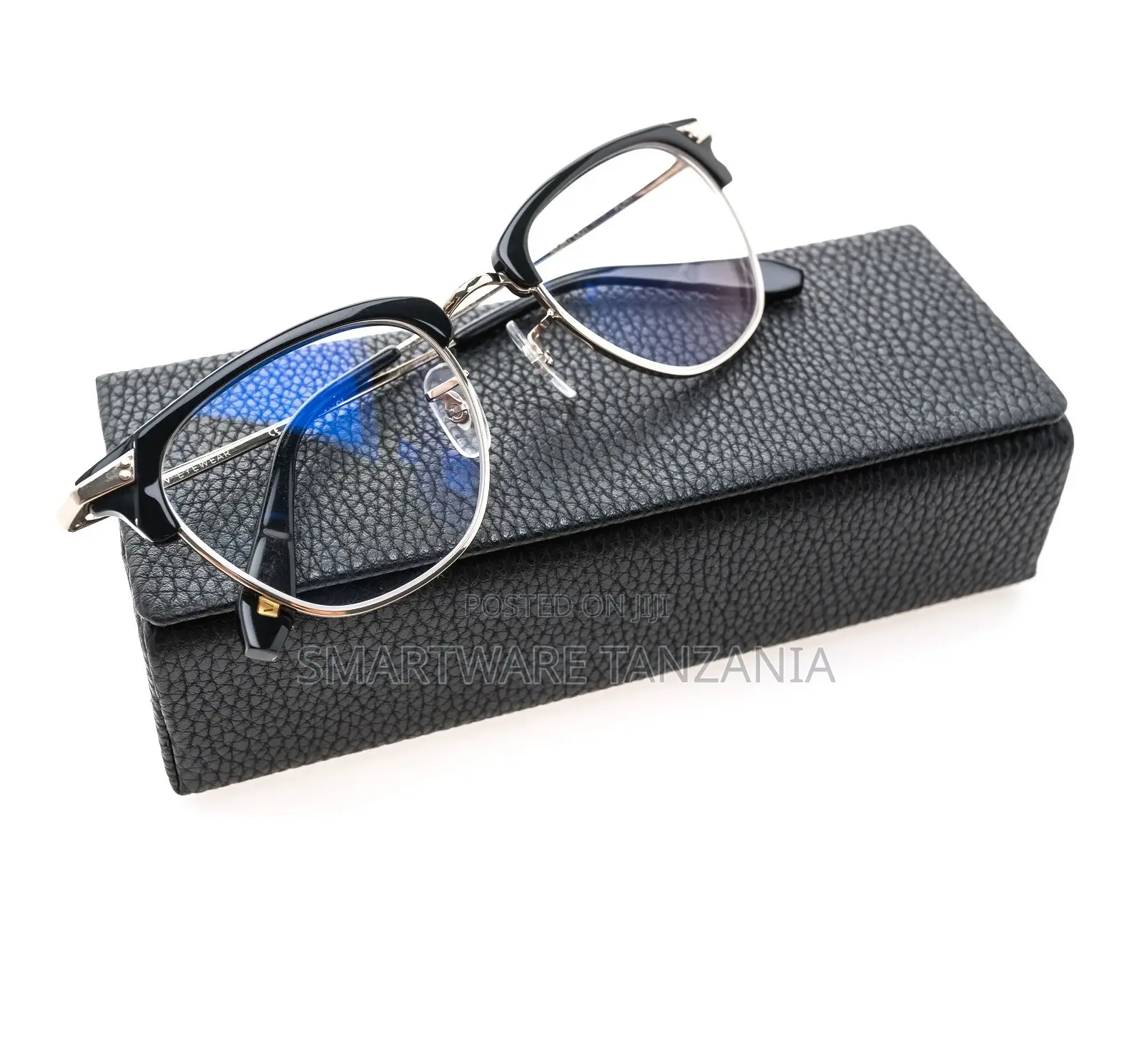 Blue Light Blocking Glasses With Leather Case, Computer Glasses