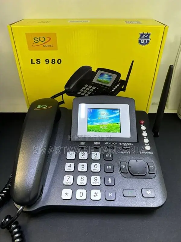 Sq Mobile Ls980 GSM Desk Phone Color Screen Fm Mp3 2 Sim