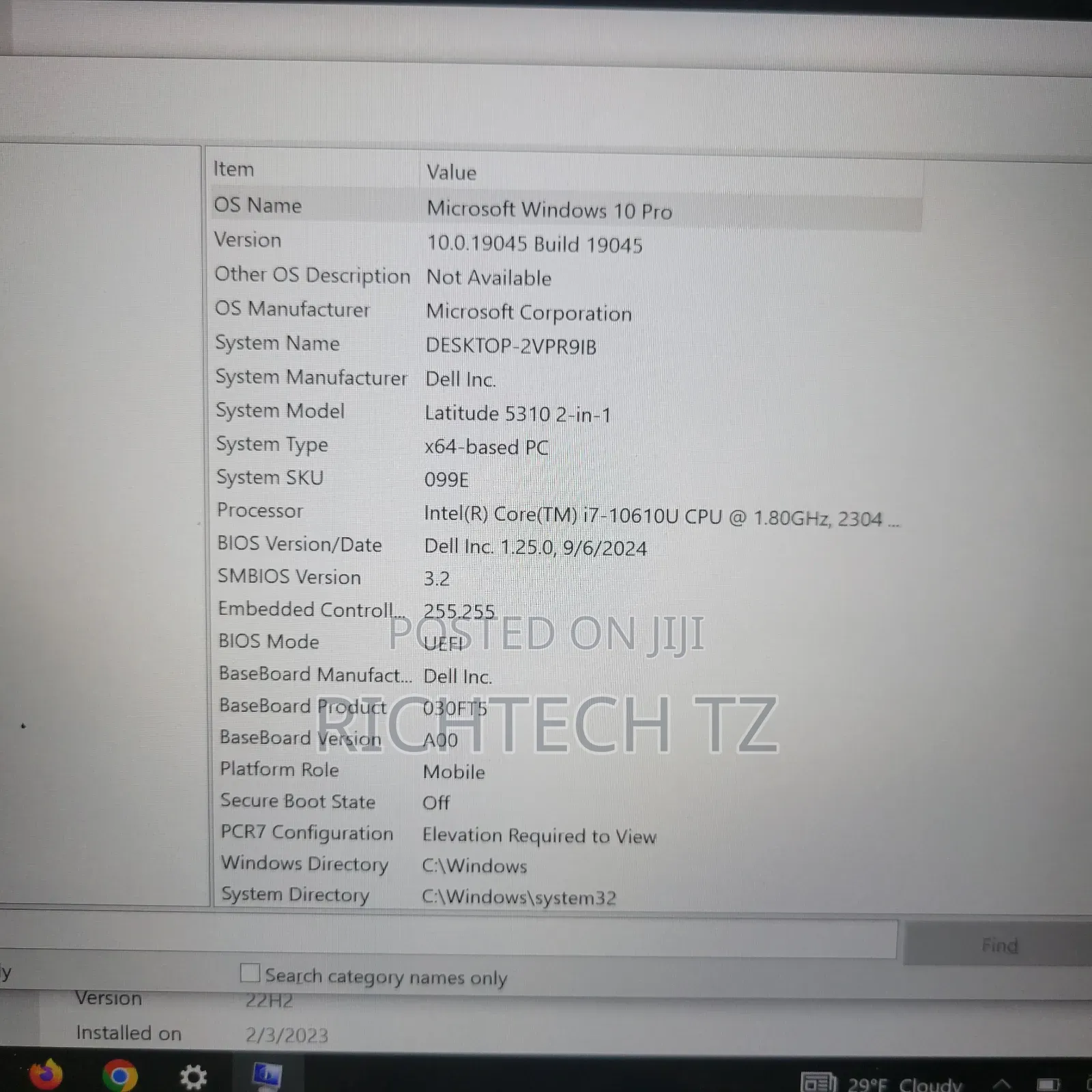 Laptop Dell Latitude 5310 8GB Intel Core i7 SSD 256GB