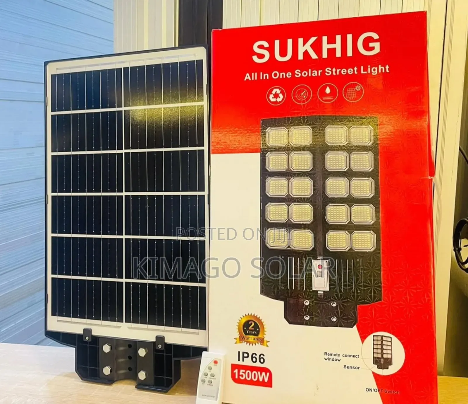 Solar Street 1500w Ip66 Remote Control, Mwanga Wide Angle