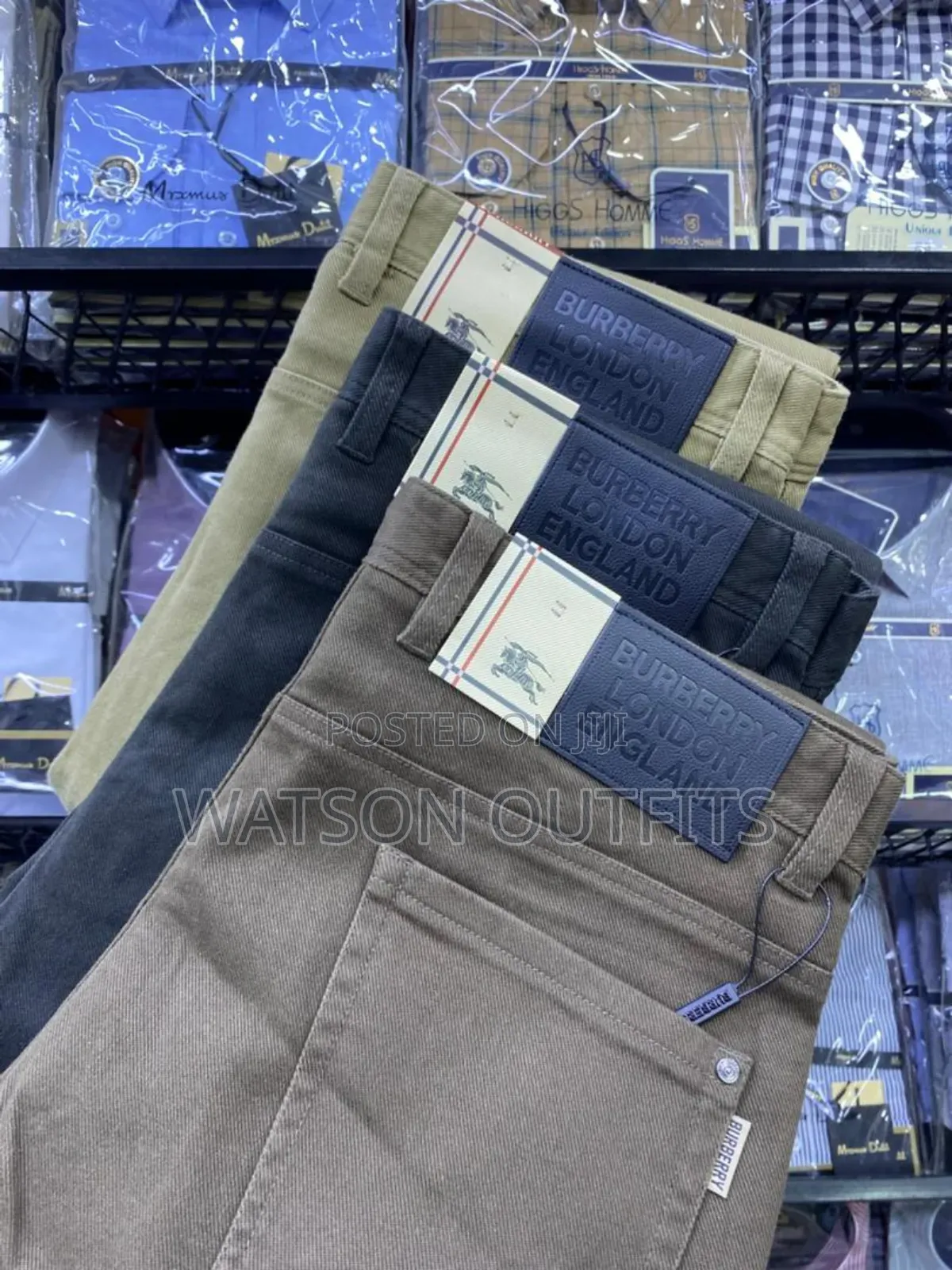 Burberry Brand Men's Original Cadet Pants With Size 30-44