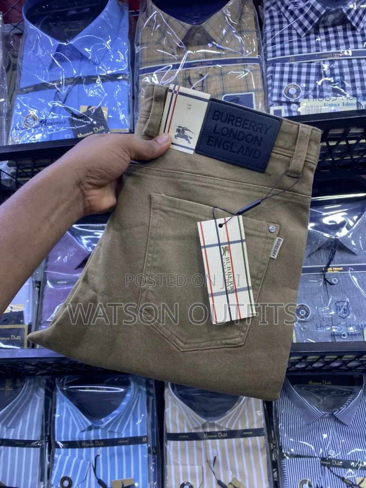 Burberry Brand Men's Original Cadet Pants With Size 30-44