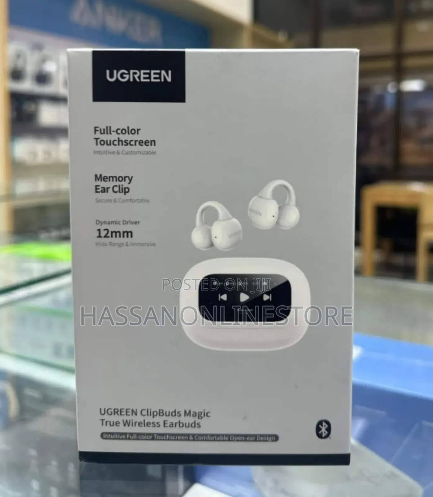 Ugreen Clipbuds Magic Open-Ear Earbuds With Smart Touchscreen