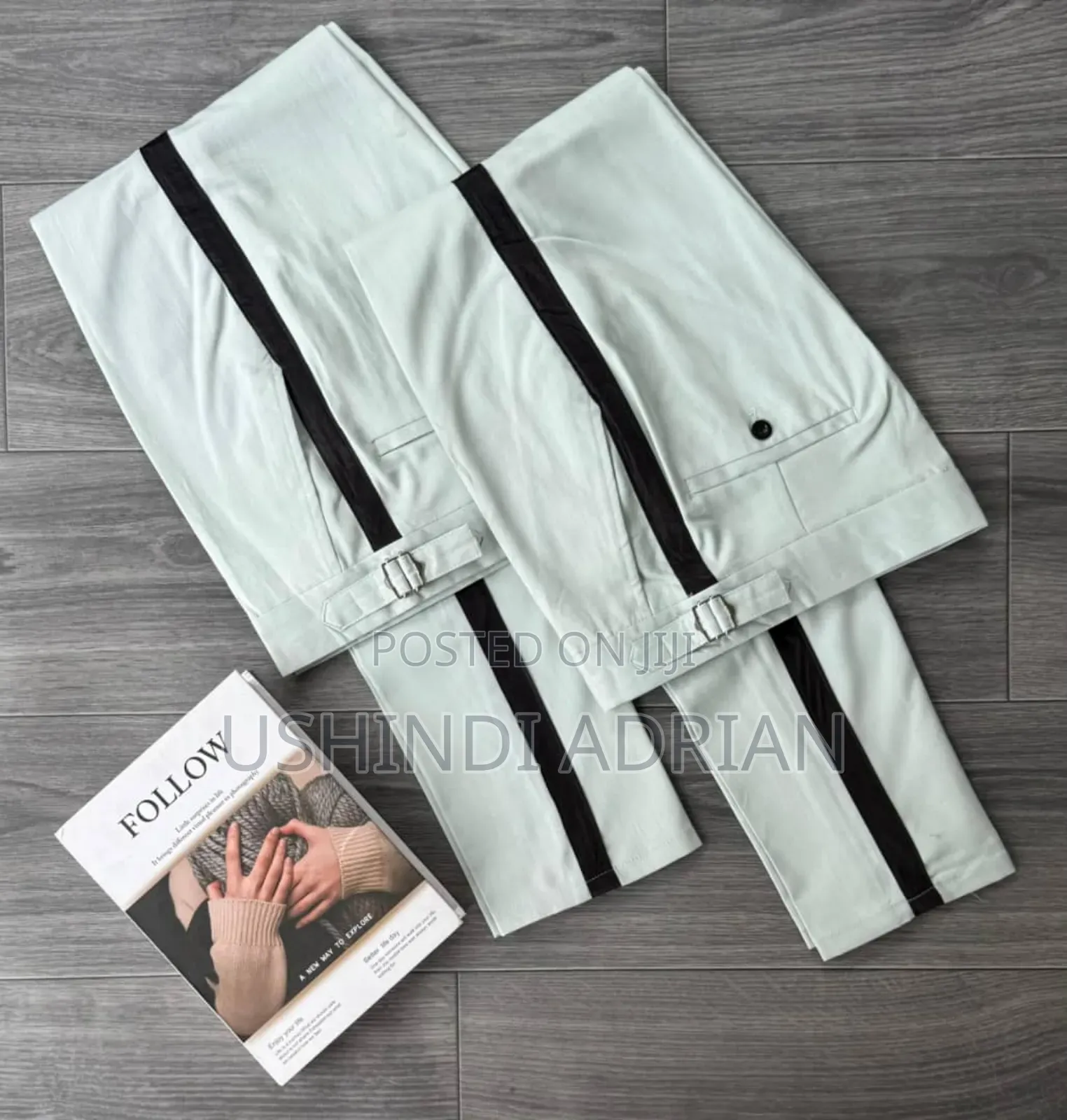 Suruali Mtindo Wa Kweli –New Belt Trousers
Size:30–38
Bei:Tsh 35,000/-