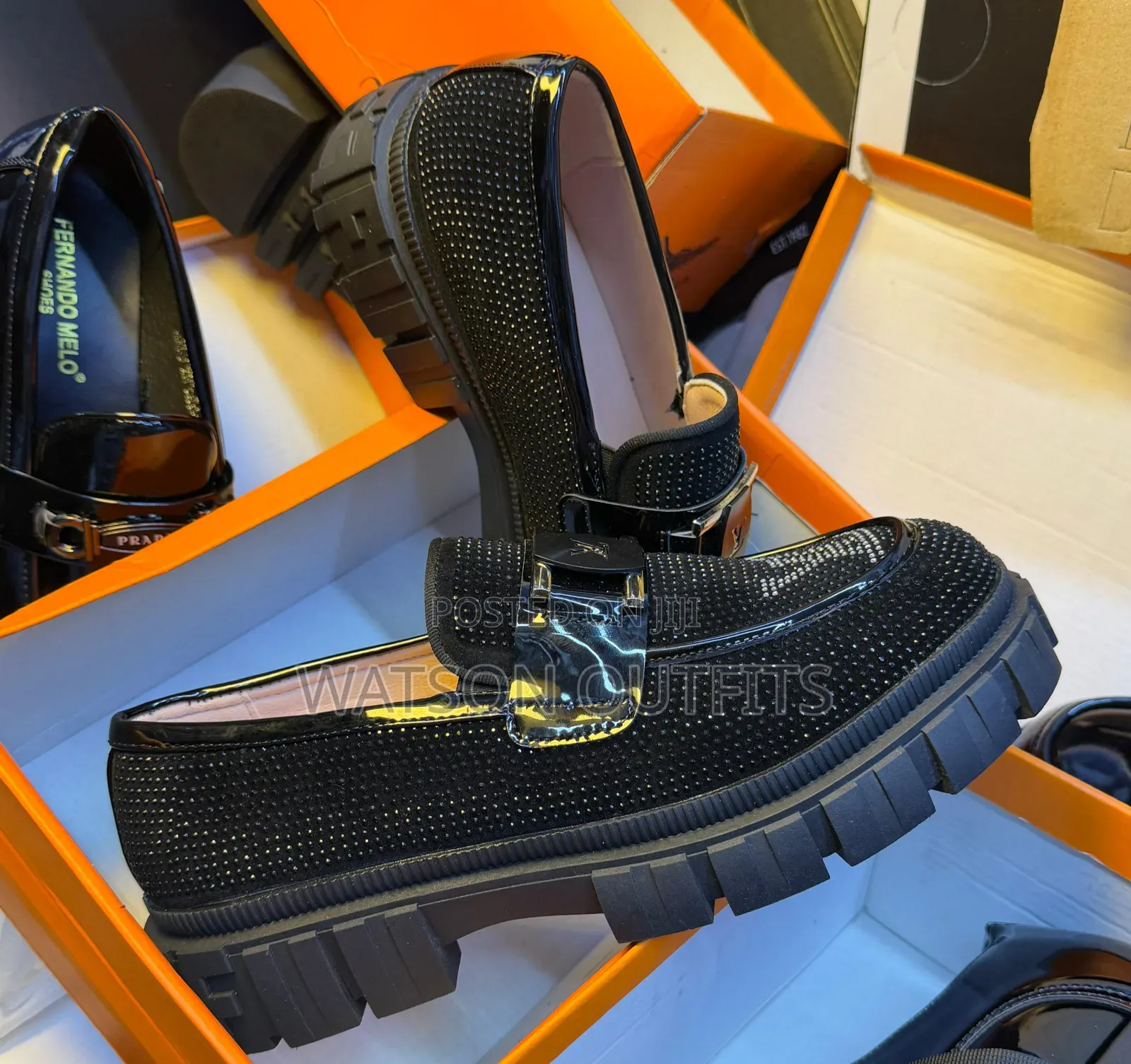 Men's Leather Shoes Lv and Prada Brand Typically Fit for Graduation
