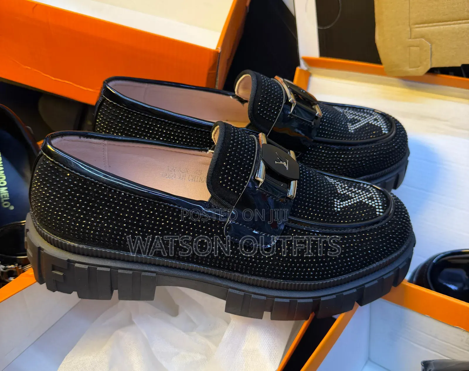 Men's Leather Shoes Lv and Prada Brand Typically Fit for Graduation
