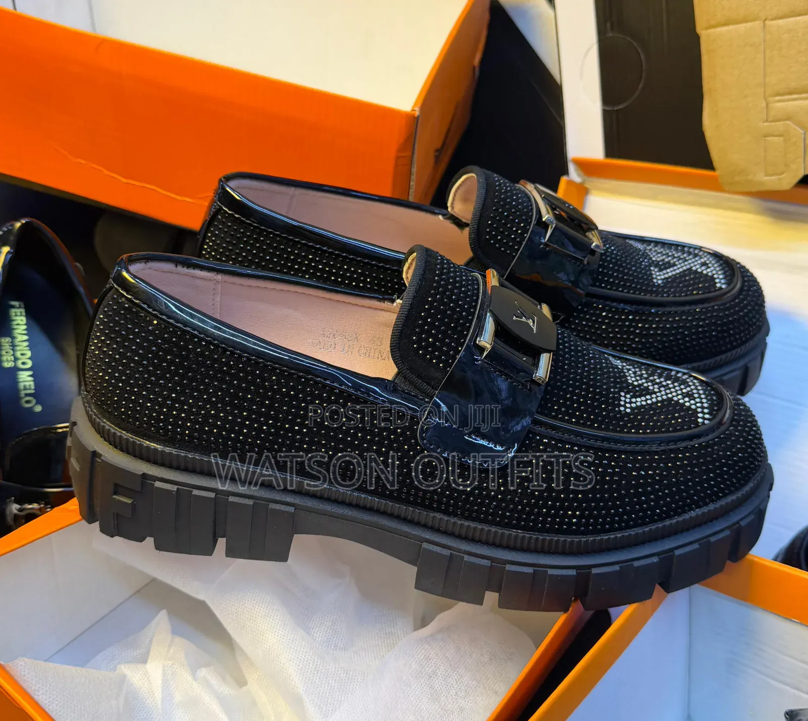 Men's Leather Shoes Lv and Prada Brand Typically Fit for Graduation
