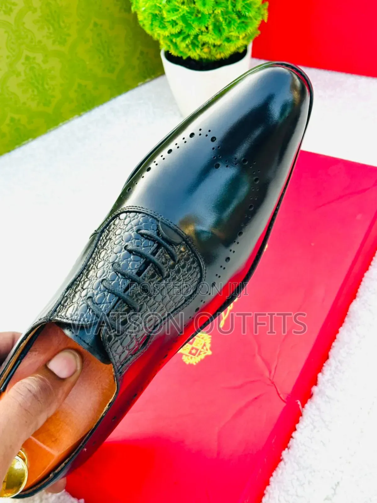 Men's Leather Shoes Mario Alborino Brand New Italy Made