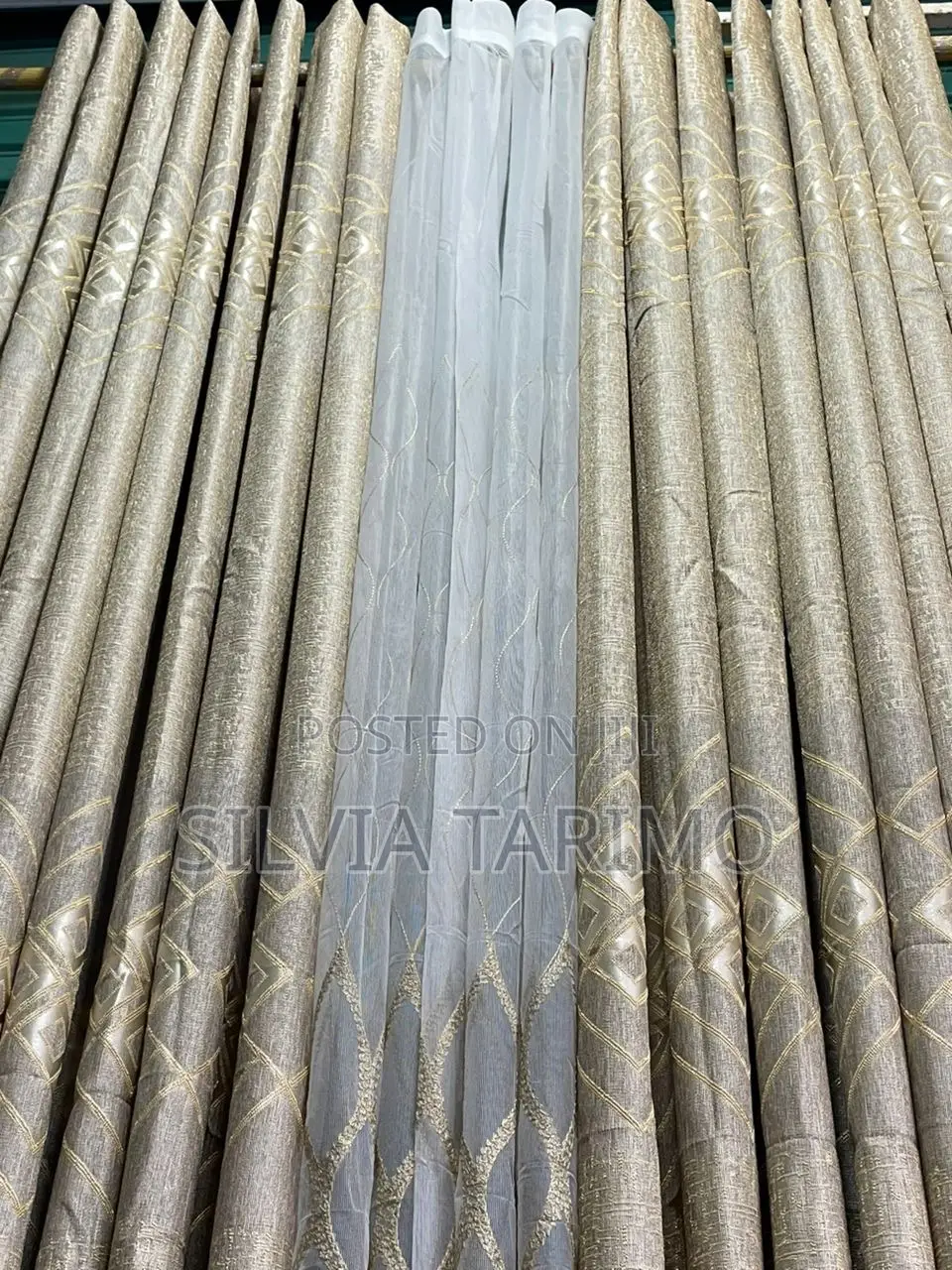 Elegant Luxury Curtains With Sheer Inner