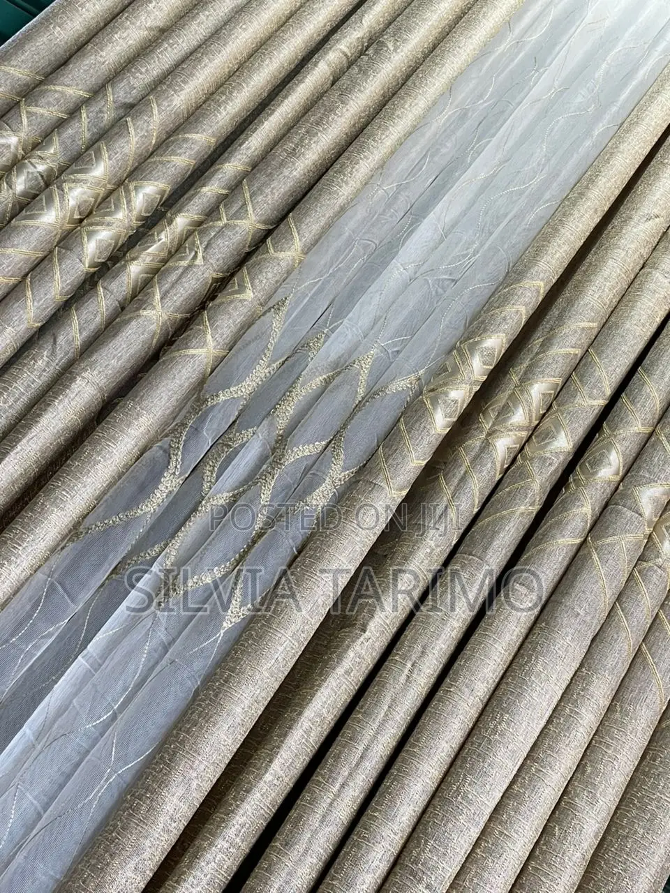 Elegant Luxury Curtains With Sheer Inner