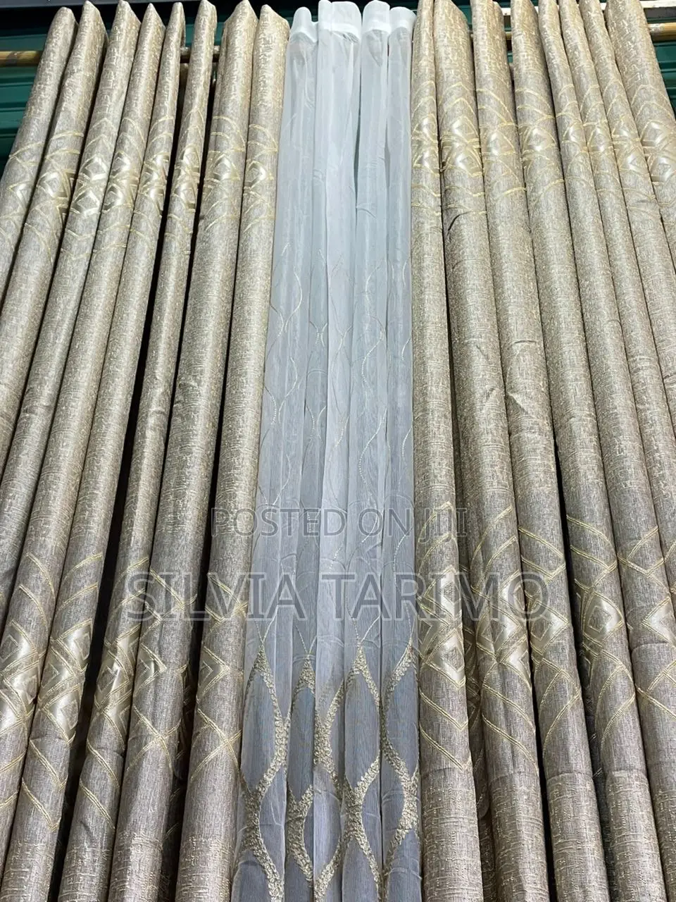 Elegant Luxury Curtains With Sheer Inner