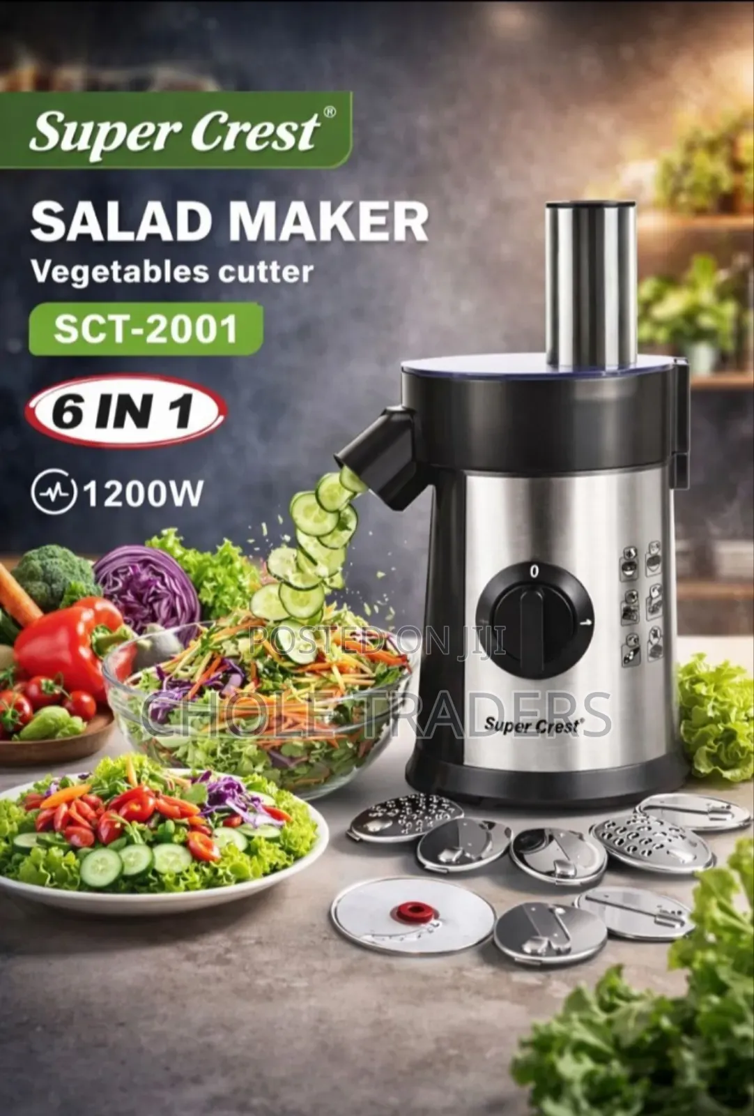 Super Crest Electric Salad Maker / Vegetable Cutter