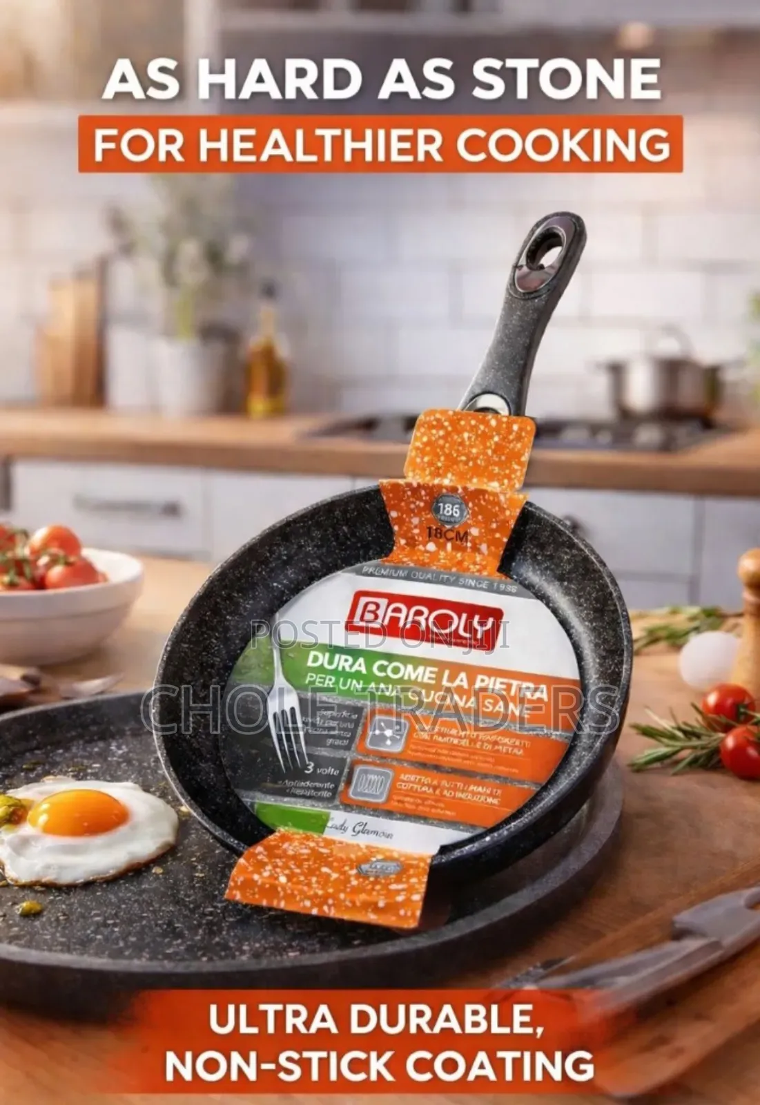 Baroly Granite Non-Stick Frying Pan