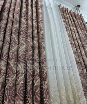 Mapazia Ya Kisasa (Curtains)Yenye Ring Juu Muonekano Wa Kifahari