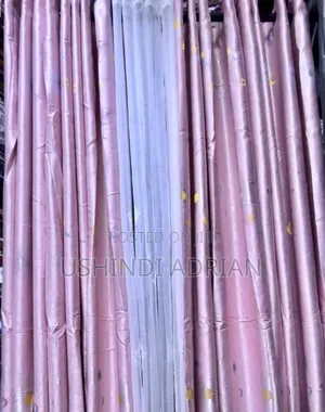Mapazia Ya Kisasa (Curtains)Yenye Ring Juu Muonekano Wa Kifahari