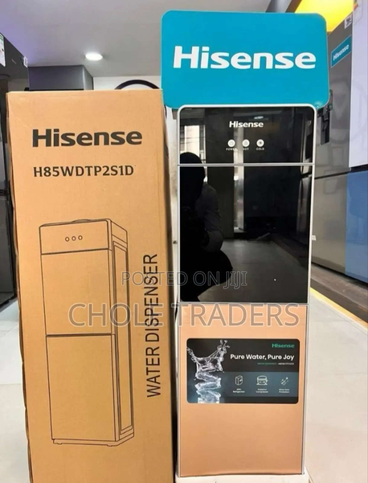 (H85wdtp2s1d) Hisense 3-Taps Top Loading Water Dispenser With Cabinet