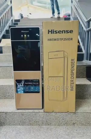S1dr Hisense 3-Taps Top Loading Water Dispenser With a Fridge Cabinet