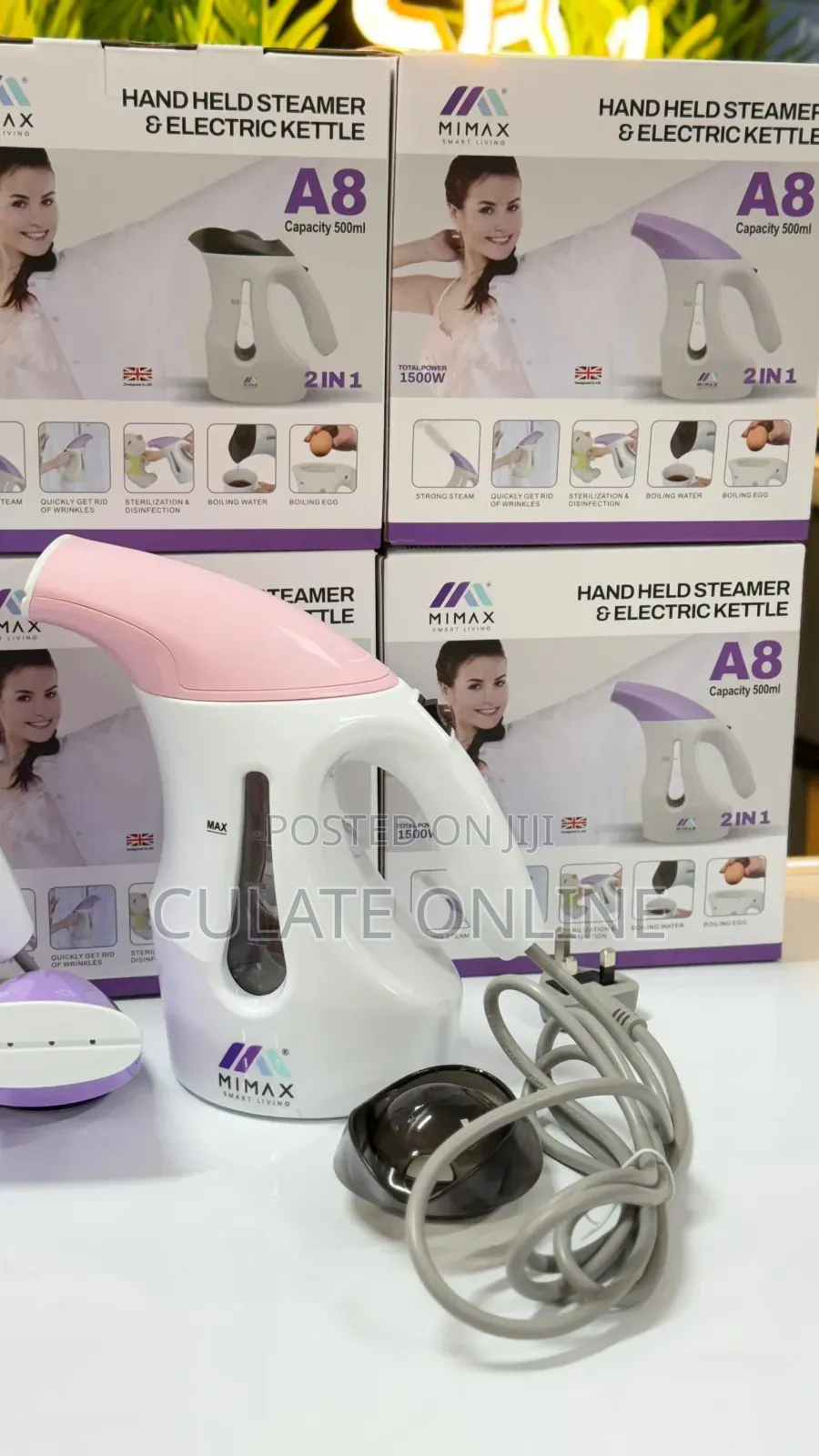 Mimax 2 in 1 Handheld Steamer and Electric Kettle