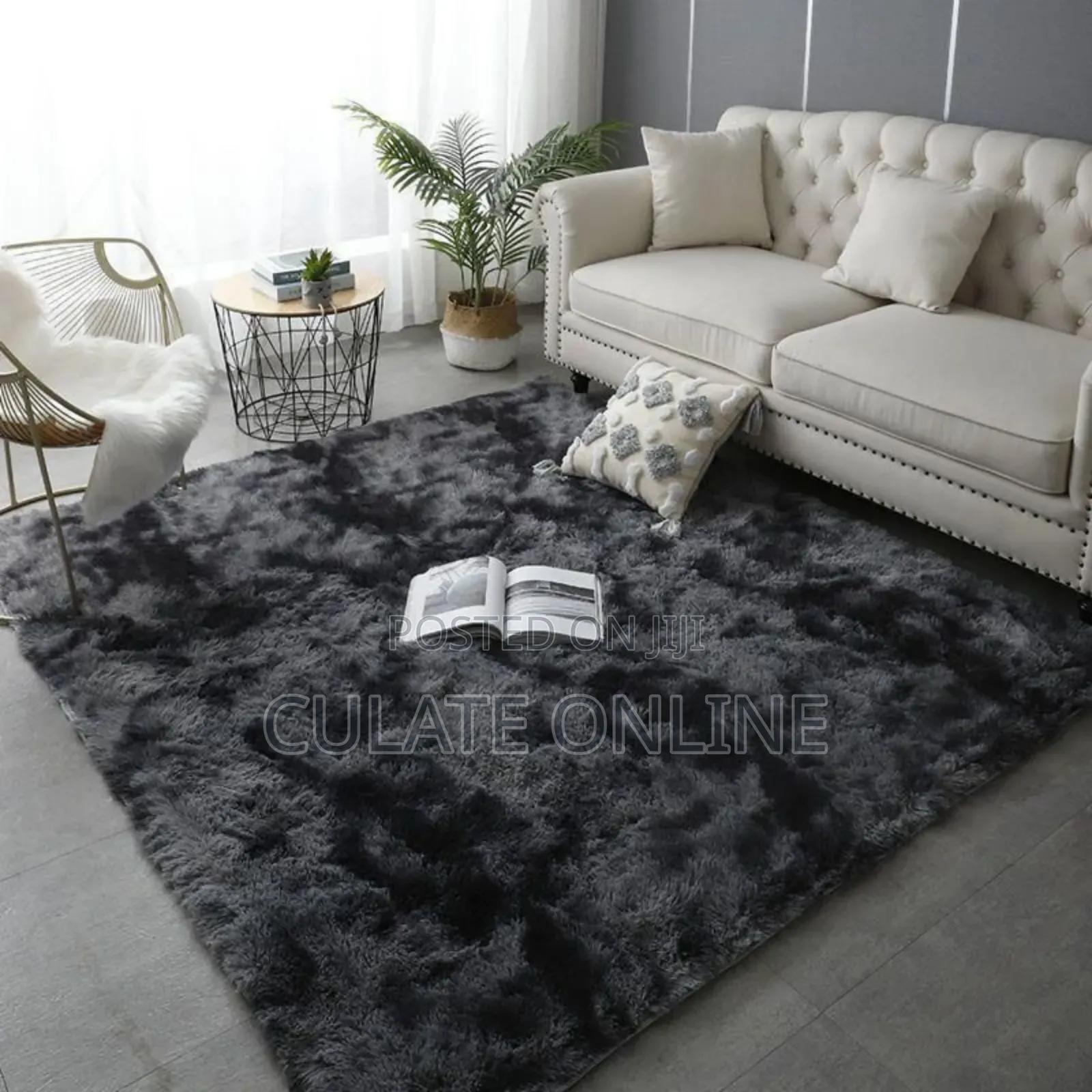 7ft × 8ft Fur Carpet