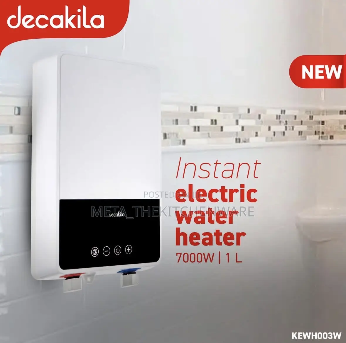 Decakila Instant Electric Water Heater 7000w