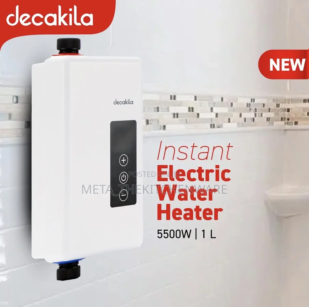 Decakila Electric Instant Water Heater 5500w
