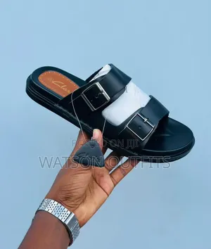 Men's Leather Sandals Materials Quality Assured Clarks Brand