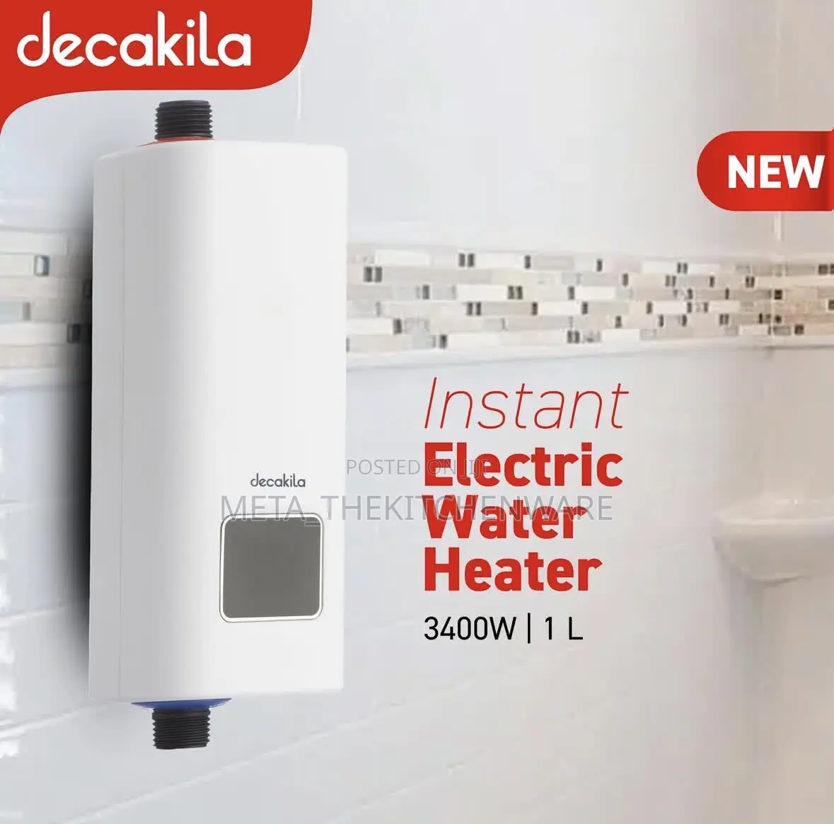 Decakila Electric Instant Water Heater 3500w